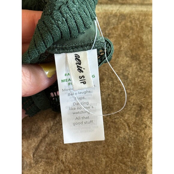 Aerie Coral Lace Bandeau Bralette Sycamore Size Small - Picture 7 of 7